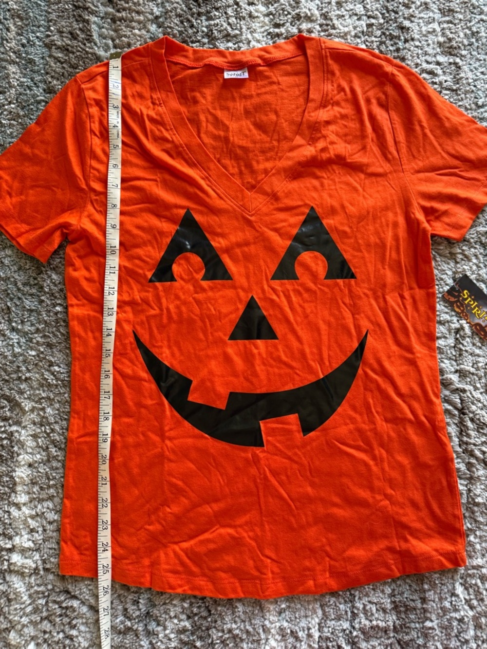 Orange Halloween Jack-O'-Lantern Costume Tee -